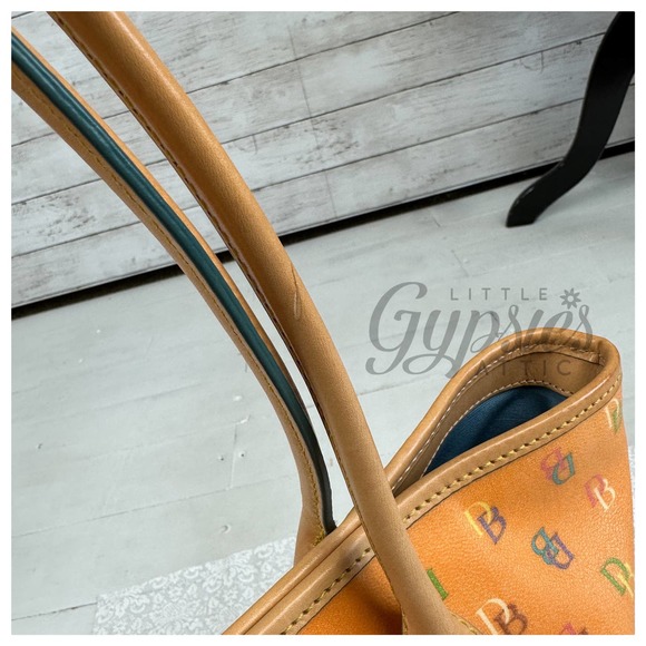 *SOLD* Vintage Dooney & Bourke Tangerine Tote - Picture 11 of 16